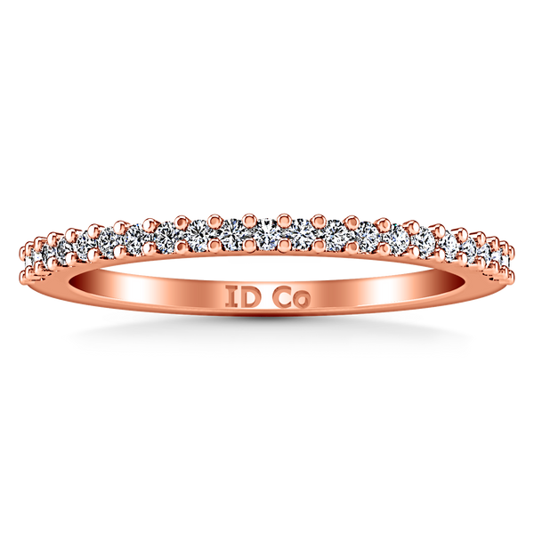 Diamond Wedding Band Bethany 0.25 Cts 14K Rose Gold