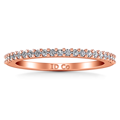 Diamond Wedding Band Bethany 0.25 Cts 14K Rose Gold