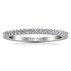 Diamond Wedding Band Bethany 0.25 Cts 14K White Gold