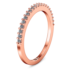 Diamond Wedding Band Bethany 0.25 Cts 14K Rose Gold
