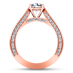 Pave Engagement Ring Elizabeth 14K Rose Gold