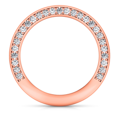 Diamond Wedding Band Elizabeth 1 Ct 14K Rose Gold