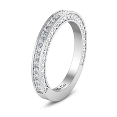 Diamond Wedding Band Elizabeth 1 Cts 14K White Gold