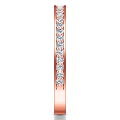 Diamond Wedding Band Elizabeth 1 Ct 14K Rose Gold