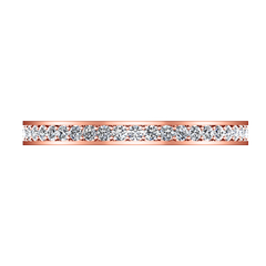Diamond Wedding Band Elizabeth 1 Ct 14K Rose Gold