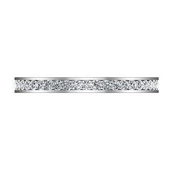 Diamond Wedding Band Elizabeth 1 Cts 14K White Gold