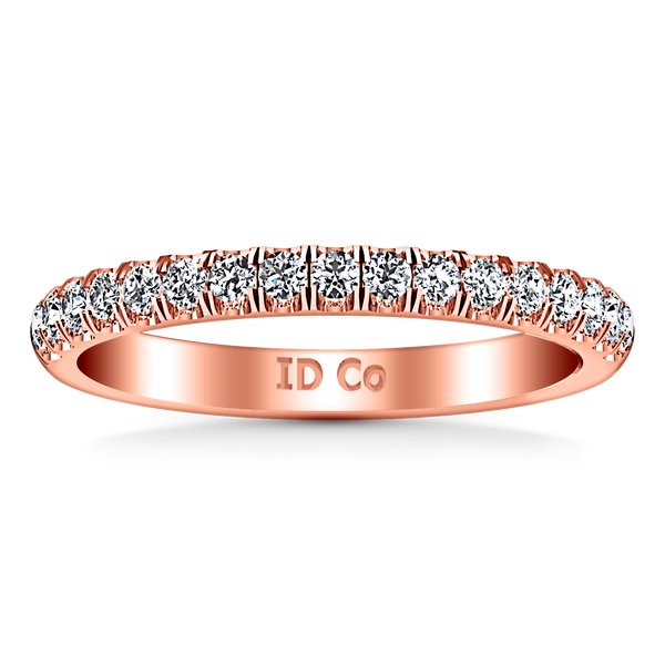 Diamond Wedding Band Jessica 0.4 Cts 14K Rose Gold