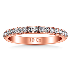 Diamond Wedding Band Jessica 0.4 Cts 14K Rose Gold