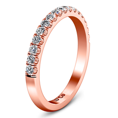 Diamond Wedding Band Jessica 0.4 Cts 14K Rose Gold