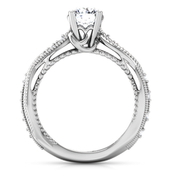 Pave Engagement Ring Maeve 14K White Gold