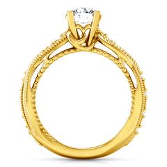 Pave Engagement Ring Maeve 14K Yellow Gold
