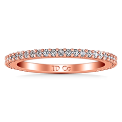 Diamond Wedding Band Camille 0.6 Cts 14K Rose Gold
