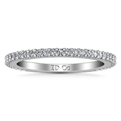 Diamond Wedding Band Camille 0.6 Cts 14K White Gold