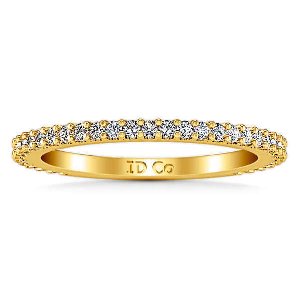 Diamond Wedding Band Camille 0.6 Cts 14K Yellow Gold