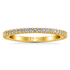 Diamond Wedding Band Camille 0.6 Cts 14K Yellow Gold