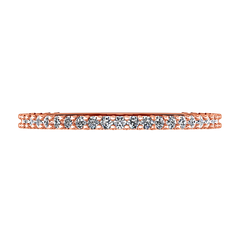 Diamond Wedding Band Camille 0.6 Cts 14K Rose Gold
