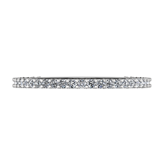 Diamond Wedding Band Camille 0.6 Cts 14K White Gold