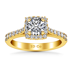 Halo Engagement Ring Mallory 14K Yellow Gold