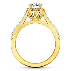 Halo Engagement Ring Mallory 14K Yellow Gold