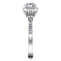 Halo Engagement Ring Mallory 14K White Gold