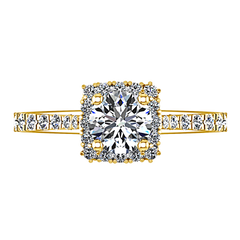 Halo Engagement Ring Mallory 14K Yellow Gold