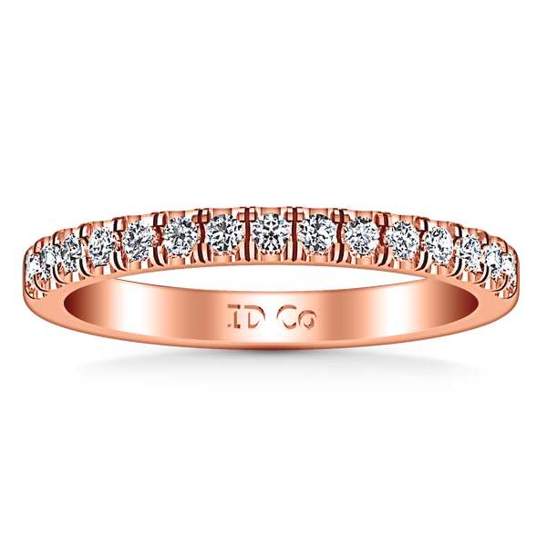 Diamond Wedding Band Mallory 0.35 Cts 14K Rose Gold