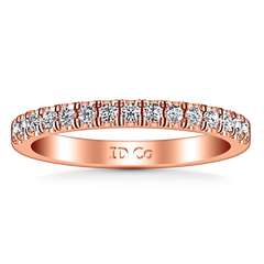 Diamond Wedding Band Mallory 0.35 Cts 14K Rose Gold