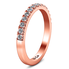 Diamond Wedding Band Mallory 0.35 Cts 14K Rose Gold