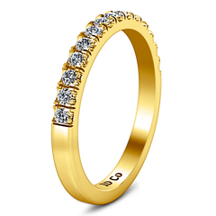 Diamond Wedding Band Mallory 0.35 Cts 14K Yellow Gold