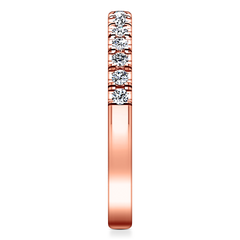 Diamond Wedding Band Mallory 0.35 Cts 14K Rose Gold