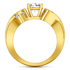 Three Stone Engagement Ring Cosette 14K Yellow Gold