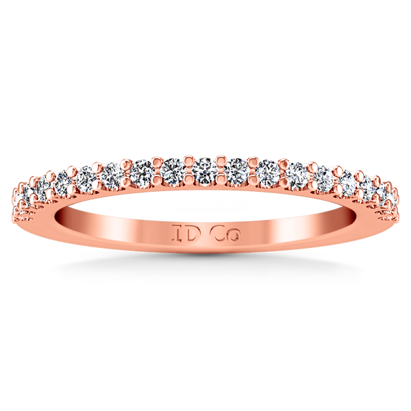 Diamond Wedding Band Claire 0.35 Cts 14K Rose Gold
