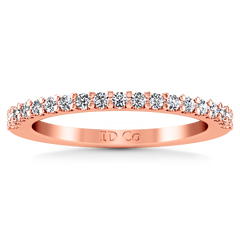 Diamond Wedding Band Claire 0.35 Cts 14K Rose Gold