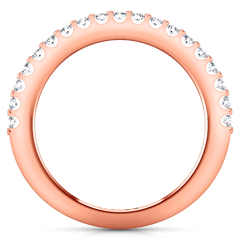 Diamond Wedding Band Claire 0.35 Cts 14K Rose Gold