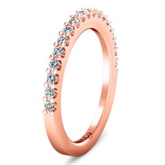 Diamond Wedding Band Claire 0.35 Cts 14K Rose Gold