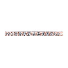 Diamond Wedding Band Claire 0.35 Cts 14K Rose Gold