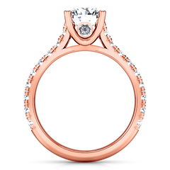 Pave Engagement Ring Anabelle 14K Rose Gold