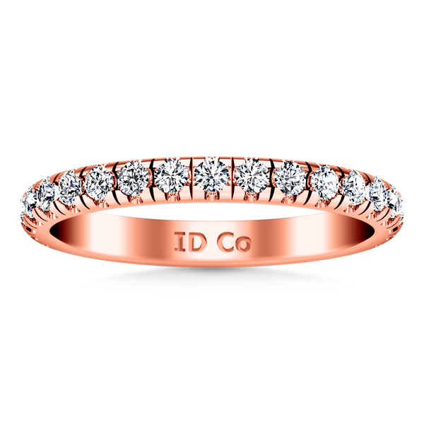 Diamond Wedding Band Anabelle 0.45 Cts 14K Rose Gold