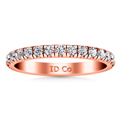 Diamond Wedding Band Anabelle 0.45 Cts 14K Rose Gold