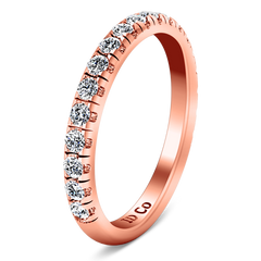 Diamond Wedding Band Anabelle 0.45 Cts 14K Rose Gold
