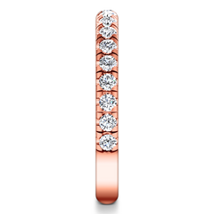 Diamond Wedding Band Anabelle 0.45 Cts 14K Rose Gold