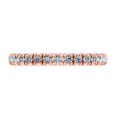 Diamond Wedding Band Anabelle 0.45 Cts 14K Rose Gold