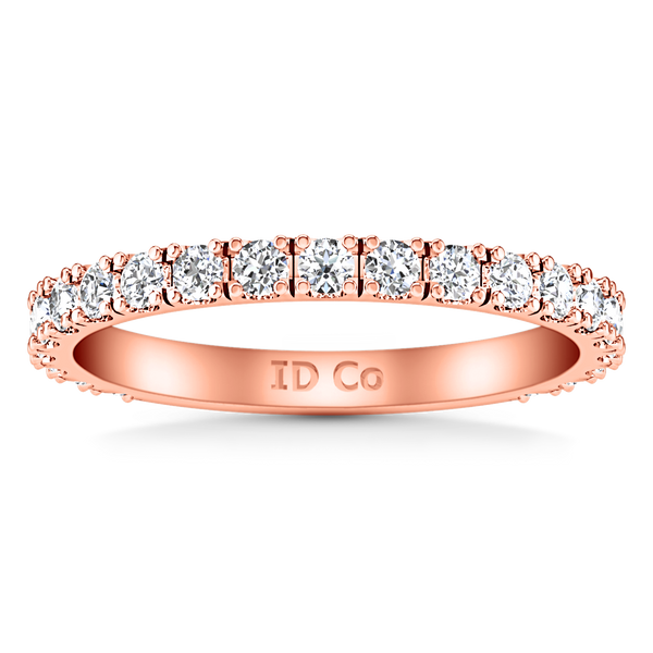 Diamond Wedding Band Irina 0.35 Cts 14K Rose Gold