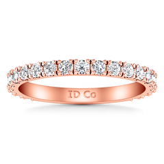 Diamond Wedding Band Irina 0.35 Cts 14K Rose Gold