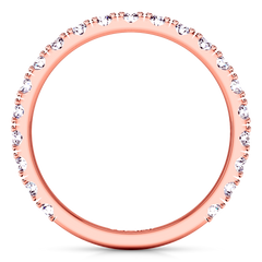 Diamond Wedding Band Irina 0.35 Cts 14K Rose Gold