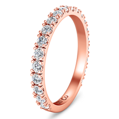Diamond Wedding Band Irina 0.35 Cts 14K Rose Gold