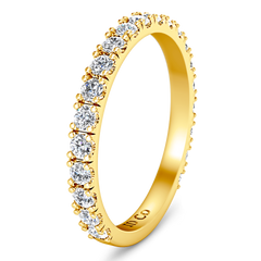 Diamond Wedding Band Irina 0.35 Cts 14K Yellow Gold