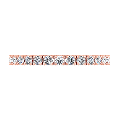 Diamond Wedding Band Irina 0.35 Cts 14K Rose Gold