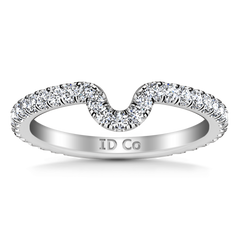 Diamond Wedding Band Elsa 0.58 Cts 14K White Gold