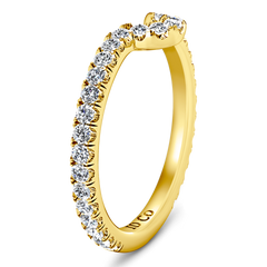 Diamond Wedding Band Elsa 0.58 Cts 14K Yellow Gold